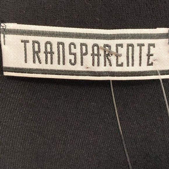 Transparente OS Black Faux Wrap Tunic Dress Art To Wear Lagenlook Coastal - Picture 3 of 7